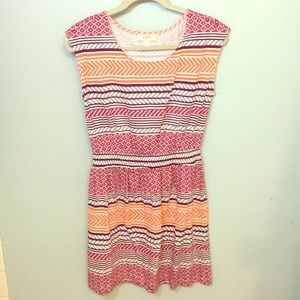 LOFT sleeveless dress fun summer pattern!